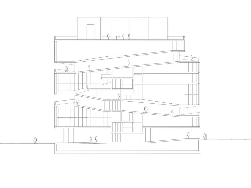 02_farringdon exhibition house_section